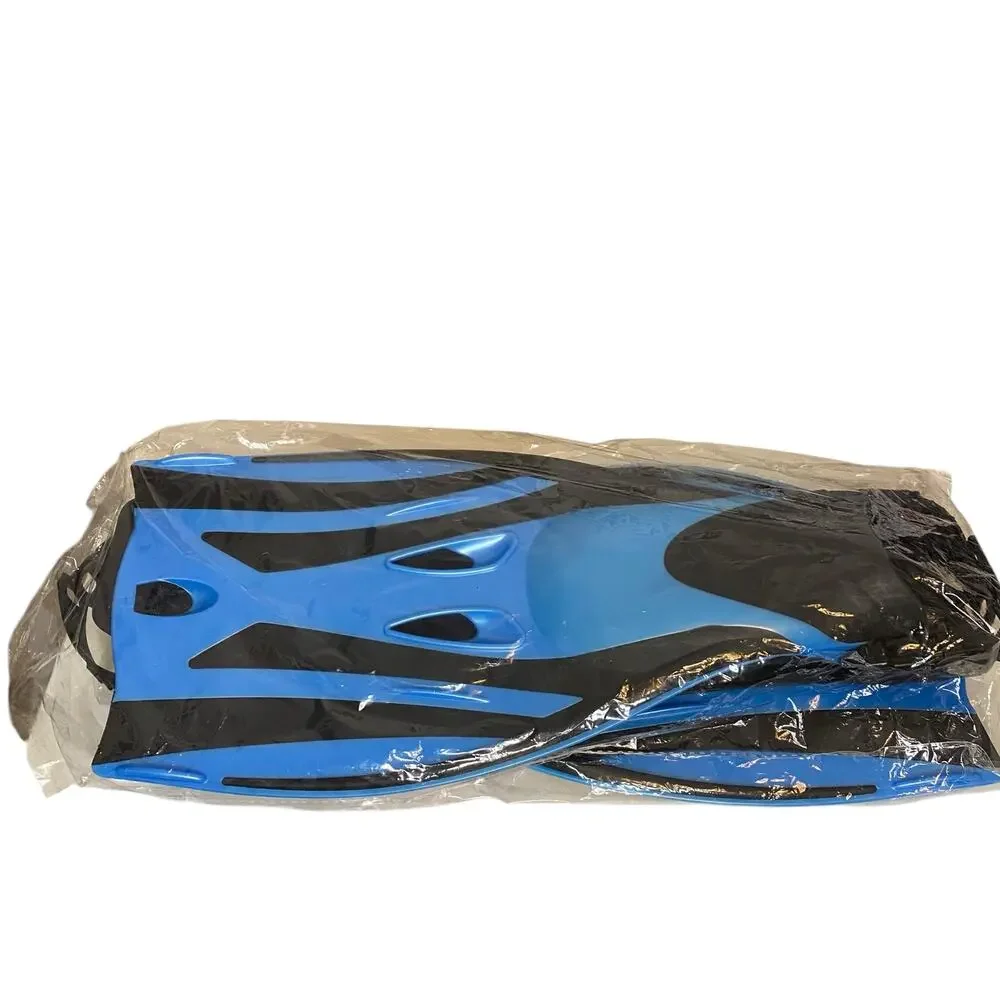 NWOT Kids Adjustable Scuba Diving Fins (L/XL 13.5 - 3.5) in Blue and Black